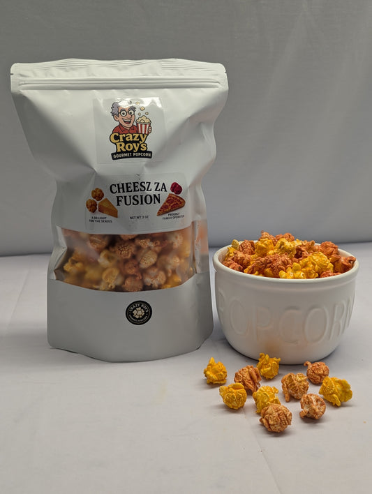 Popcorn meets pizza — flavor chaos achieved